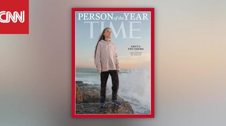 مجلة تايم تختار الناشطة بمجال البيئة غريتا تونبرغ شخصية 2019